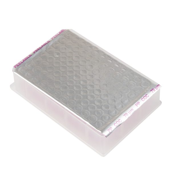 Peelable Pink Seal on Medium Plate Top View